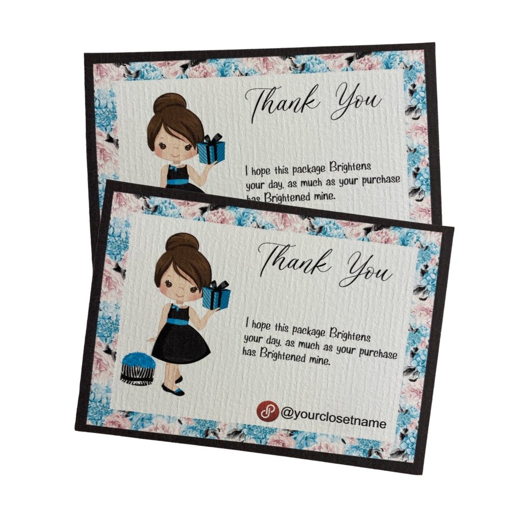 Customer Hand Made Thank You Insert Card
